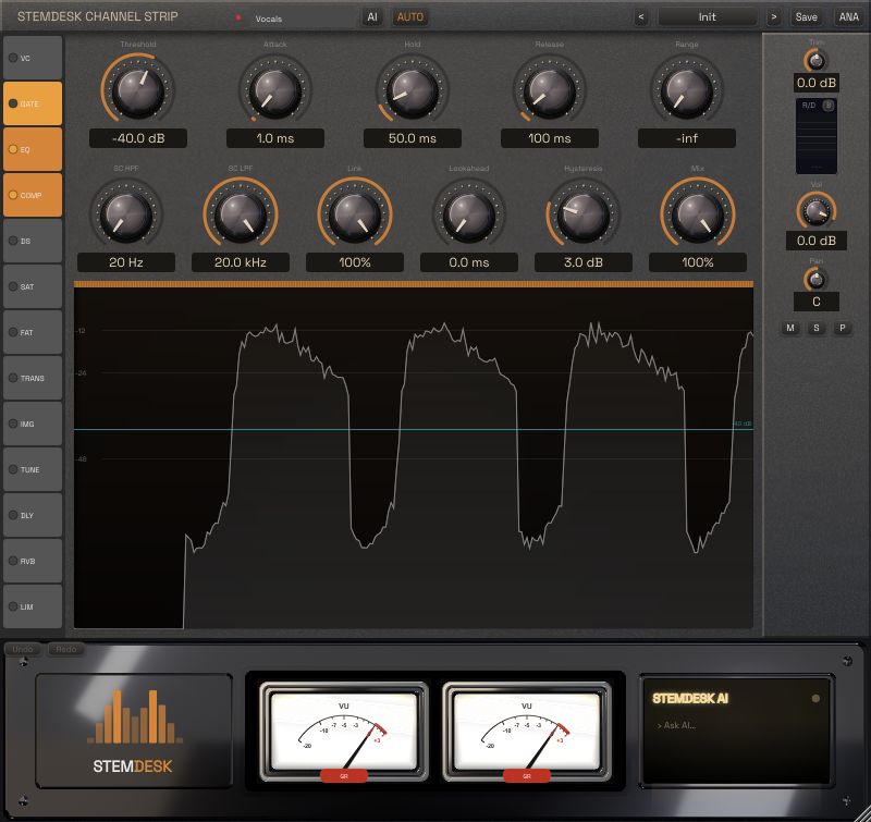 StemDesk Channel Strip plugin