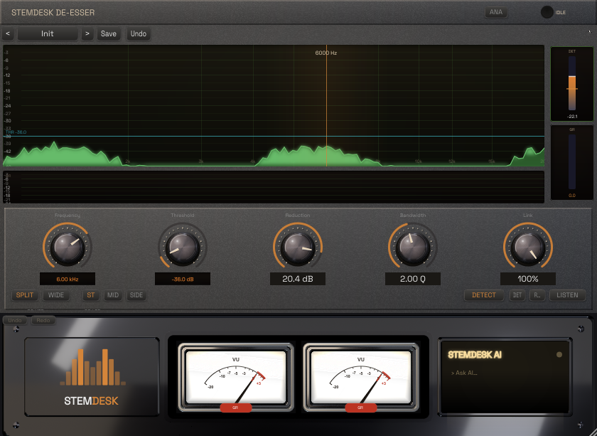 StemDesk De-Esser plugin