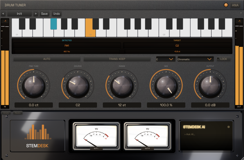 StemDesk Drum Tuner plugin