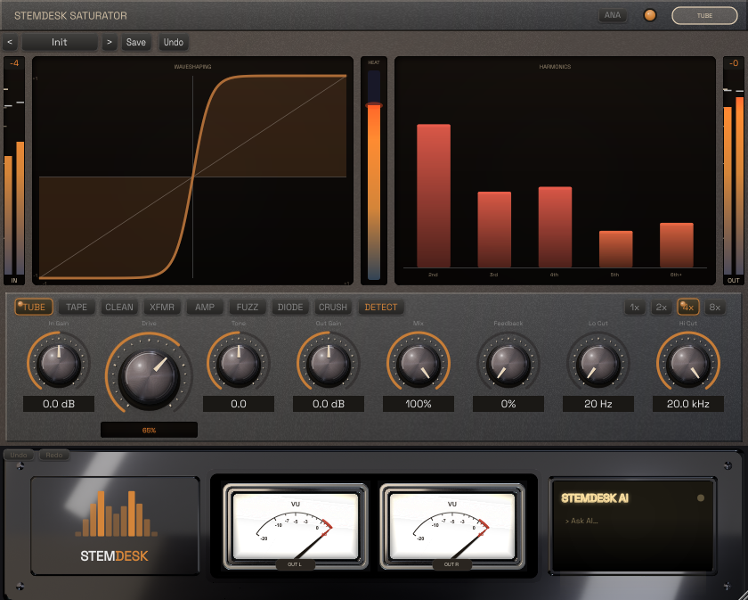StemDesk Saturator plugin