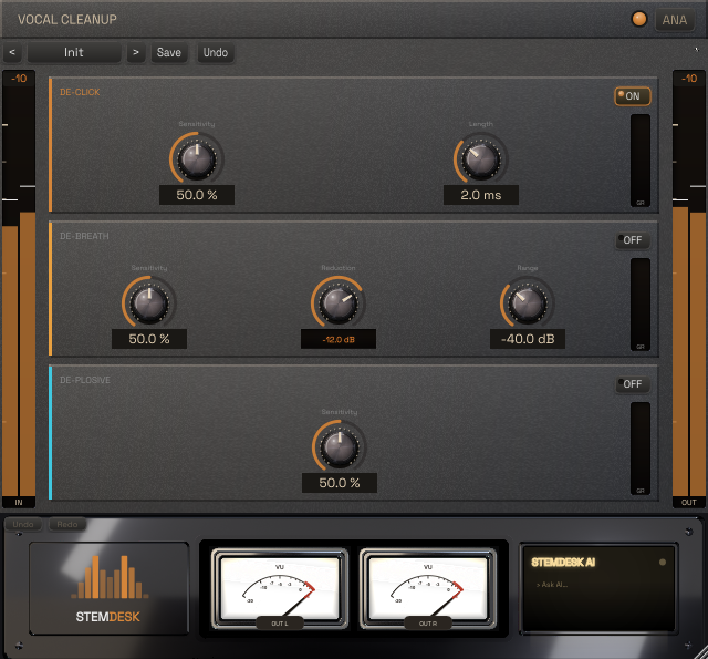 StemDesk Vocal Cleanup plugin