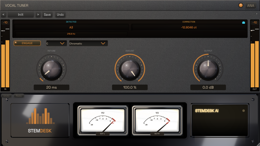 StemDesk Vocal Tuner plugin